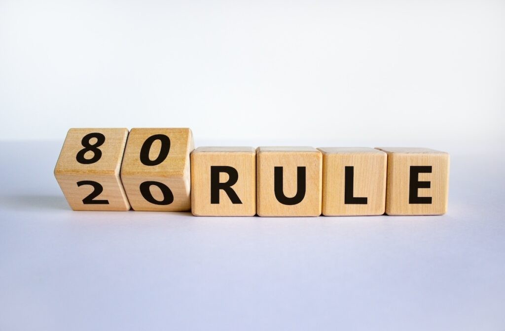 High impact marketing is all about the 80/20 rule
